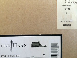 New Cole Haan Irving Perfed Men’s Shoes size 8.5 $268 Bark C10630