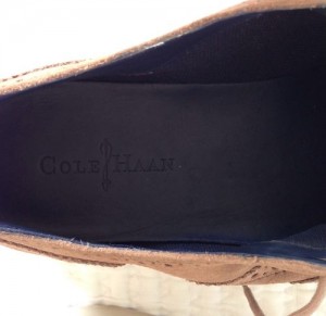 Cole Haan Mens Tan Suede Bergen Size 10.5 Casual Oxford Lunargrand Worn Once EUC