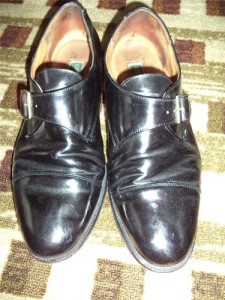 Cole Haan Leather Buckle Loafer Black Shoes Sz 12 Mens