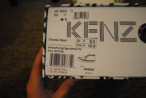 Authentic New Kenzo Tiger Tigerfever Flying Chukka Print Vans Sneakers US 8.5