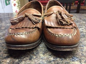 Men’s Sz. 10M Cole Haan Brown Leather Tassel Slip On Loafers