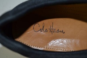 Cole Haan Men’s Black Leather Moccasin Slip On Shoes w/ Nike Air Soles 9M