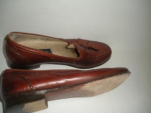 BRAGANO BY COLE HAAN MEN’S BROWN LEATHER TASSEL LOAFERS SZ 9.5 M
