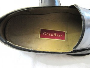 COLE HAAN Nike Air Size 9 M Men’s Split Toe Black Leather Loafer Shoes