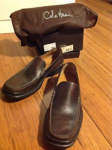 Cole Haan Mens Shoes Santa Barbara Loafer dark Brown Leather 10 M