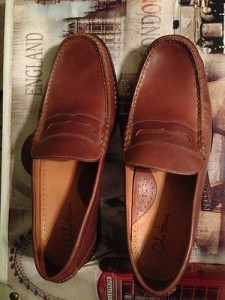 Cole Haan ‘Hudson Square’ Penny Loafer Tan Leather Men’s Size 12M.