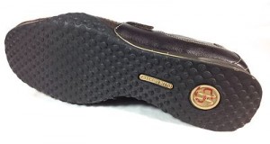 COLE HAAN Mens BROWN BLACK Perforated Leather Velcro Shoes NIKE AIR SIZE 9 M