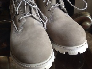 Timberland 6 Inch Grey And White Men Boots