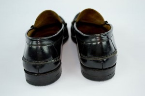 NEW! Hugo Boss Mens Black Leather Penny Loafers ~ Sz 10.5 D