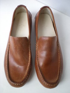 Cole Haan Nike Air Mens Leather Driving Slip On Moccasin Loafer Shoe ~ Sz 10.5