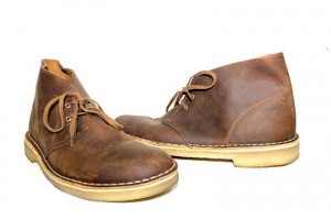 Clarks Mens Leather Casual Chukka Style Desert Boot Size 8.5
