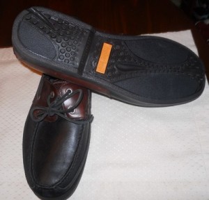 NEW Timberland Kiawah 2T Black & Brown Leather two eye Boat Deck Shoes Mens 13M