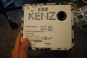 Authentic New Kenzo Tiger Tigerfever Flying Slip On Print Vans Sneakers US 8.5