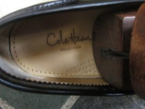 COLE HAAN BRAGANO MENS SHOES PENNY LOAFERS 9 1/2BLACK