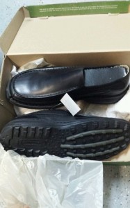 Timberland black slip on shoes. 11w black