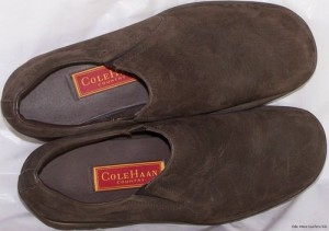 Men’s Shoes COLE HAAN LOAFERS Size 9M Leather Brown Suede