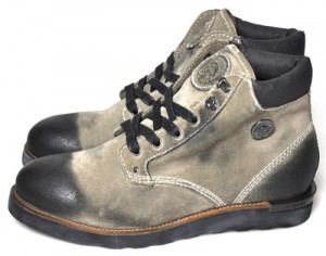 $350 NEW Diesel D.I.Y. BRINDLE Taupe/Black Suede Ankle Boots 12.5