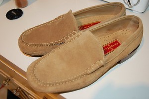 MENS COLE HAAN TAN SUEDE CASUAL MOC TOE LEATHER LOAFERS Size 9M
