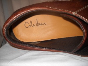 NWOB Cole Haan Mens 16W Brown Pebbled Leather Lace up Oxford Shoes