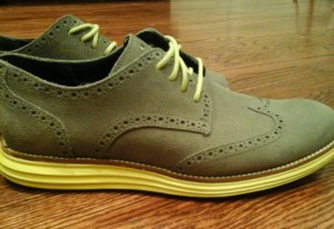 Cole Haan LunarGrand wingtip charcoal gray size 10 mens