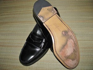COLE HAAN City LOAFERS Shoes Size 11 1/2 Leather BLACK Penny 11.5
