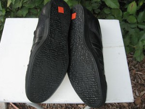 Hugo Boss tie shoes mens size 44 US 11.5 – 12 M black leather very nice!