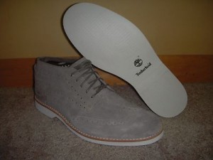 TIMBERLAND EARTHKEEPERS STORMBUCK BROGUE CHUKKA SZ 10 GREY SUEDE 5835R