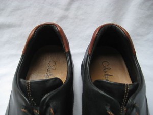 COLE HAAN BLACK LEATHER SPLIT TOE OXFORDS SIZE 10 MEDIUM