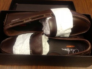 Cole Haan Mens Size 14W Air Grant T Moro Brown Driving Shoes