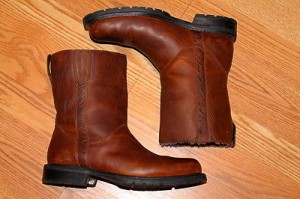 Men COLE HAAN Nike Air Waterproof Motorcycle Sz 10 USA Leather Riding Tall Boots