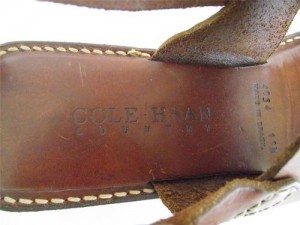 COLE HAAN COUNTRY Brown Leather Sandals Mens 11 M Buckle shoes