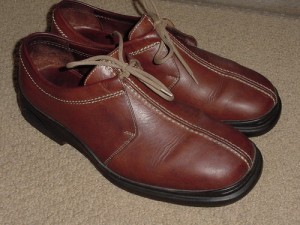 MENS COLE HAAN NIKE AIR VINTAGE BROWN TUMBLE WAX SPORT OXFORDS SHOES 8.5 M