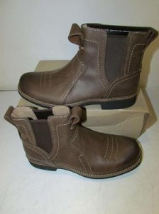 Clarks Size 7.5M Men’s Brown Leather Meldon Mid Slip-On Boot 66036
