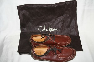Cole Haan Mens lace front driving shoe in brown size 8M