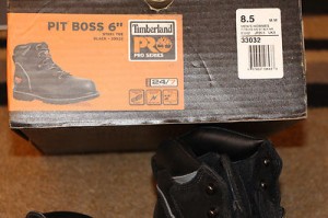 Timberland Pro Series Boots – Pit Boss 6″ Steel Toe – Black – size 8.5