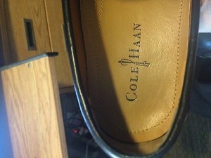COLE HAAN NIKE Air Black LEATHER Men Shoes PENNY LOAFER 11 M * Nice!