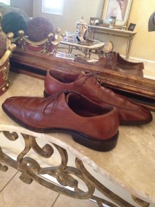 SHARP MENS COLE HAAN BROWN CASUAL LEATHER OXFORDS SIZE 13 M