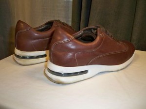 COLE HAAN NIKE AIR MEN BROWN LEATHER LACE UP OXFORD SHOES SZ 9.5 M