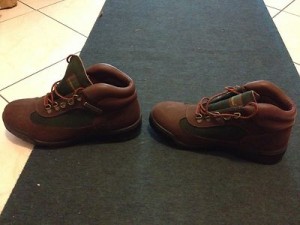 Timberland 8.5 Men’s Boots Beef And & Broccoli Brown Green Rain Field Shoes