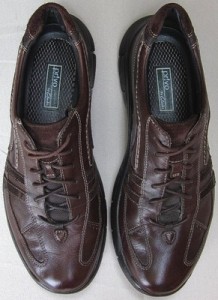 EUC 10M Clarks Privo Voltron Athletic Oxford Brown Leather Shoes