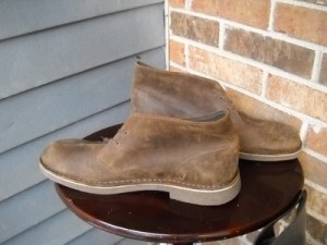 Clarks BUSHACRE 2 Mens Brown Beeswax Leatherl Chukka Style Desert Boot Sz 13 M