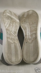 DIESEL MEN’S LOUNGE LACE-UP SNEAKERS WHITE GREEN GRAY 12 MEDIUM $125  HNPZ