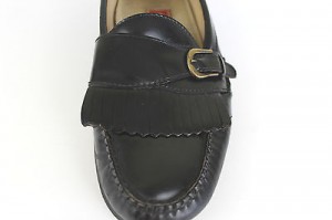 COLE HAAN CITY Men’s Black LEATHER Slip on LOAFERS w/ Buckle Size 10.5 D