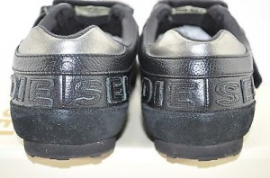 Diesel Men’s “Keep” Black Leather Velcro Fashion Sneaker Size 10.5 M EU 44
