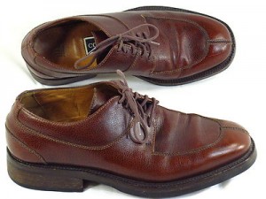 Cole Haan Brown Leather Oxfords Mens Shoes Size 8M US Made in Spain