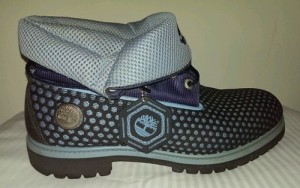 Timberland Roll Top Mens Navy & BabyBlue Breathability Vent-Tech Series Boots 10