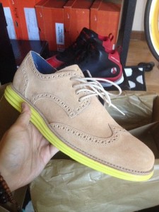 Cole Haan Lunargrand Wingtip Grey Volt 11 Nike New With Box