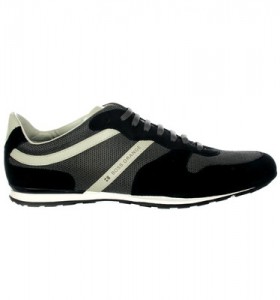 Hugo Boss Mens Orlet Black Lace Casual Sneakers Shoes