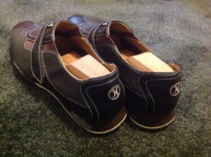 Cole Haan Mens Brown Leather Shoes Velcro 10 M Nike Air Used Great Condition