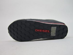 MEN DIESEL SNEAKERS VELCRO GUNNER ON NAVY WHITE RED US 8.5  NIB